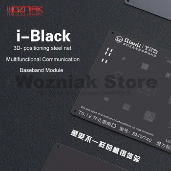 

QIANLI 3D Black Steel Net for iphone 8p 8 7p 7 6sp 6p 6s 6 5s 5 Universal Communication Baseband Module Tin planting repair mesh