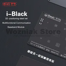 QIANLI 3D черная стальная сетка для iphone 8p 8 7p 7 6sp 6p 6s 6 5s 5