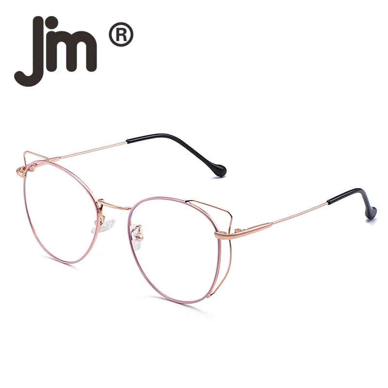 JM Blue Light Blocking компьютерные очки дизайнерские солнцезащитные кошачий глаз круглые