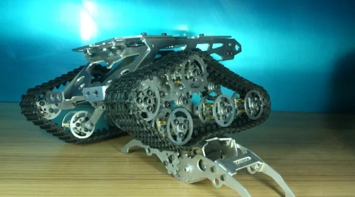 RC металлический Танк шасси робот гусеничный трек умная цепь автомобиль