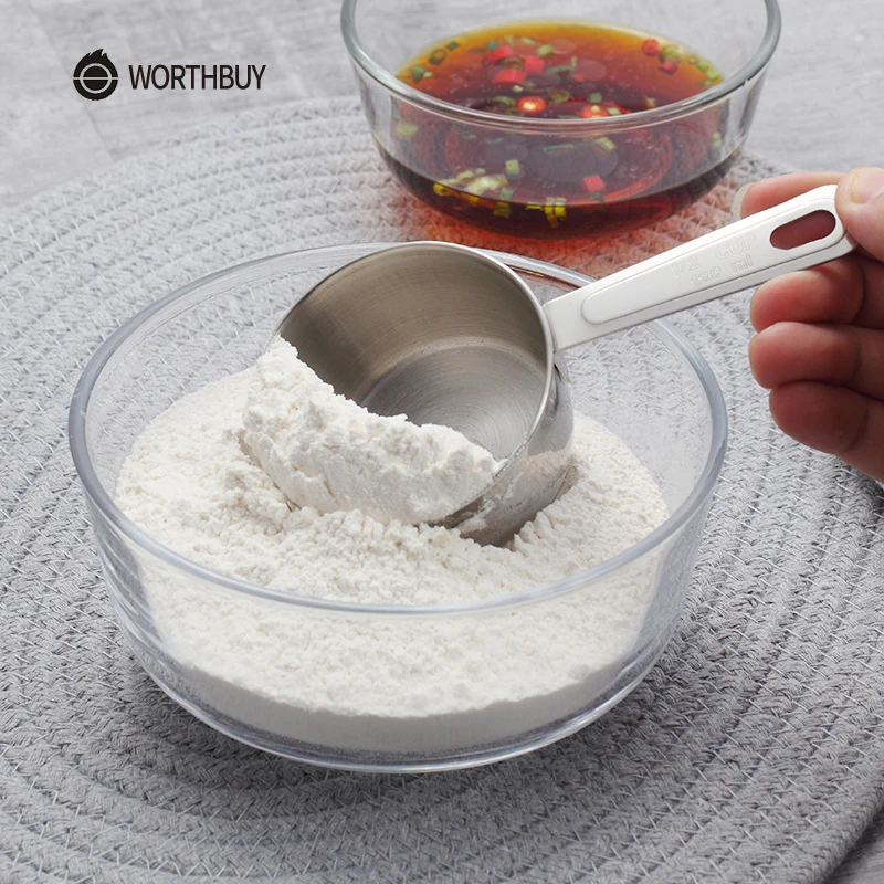 WORTHBUY мерная чашка из нержавеющей стали для кухни ложка лопатка выпечки чая кофе