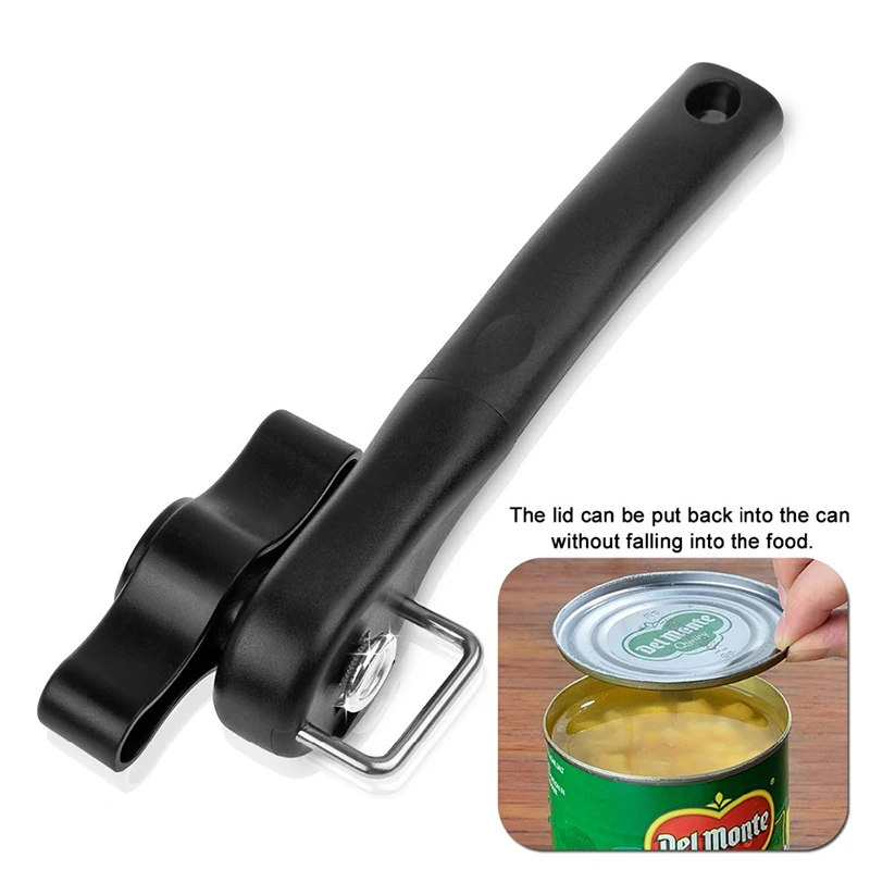 

1pcs Household Kitchen Tools Easy Manual Metal Can Opener Professional Effortless Stainless Steel Openers with Turn Knob K0423