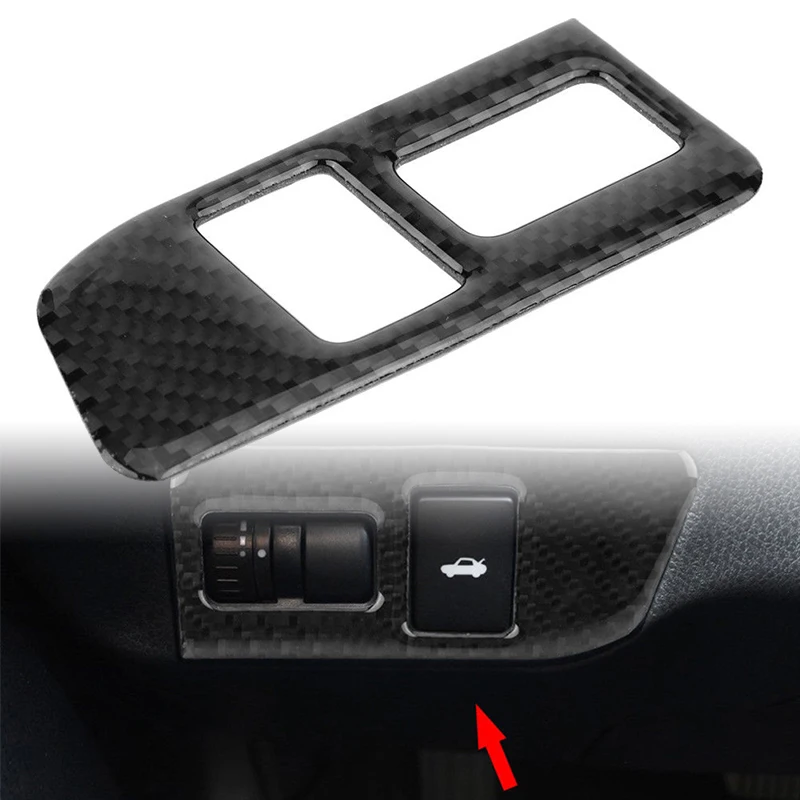 

1pcs Carbon Fiber Trunk Switch Button Frame Cover Parts For Subaru BRZ Scion FRS