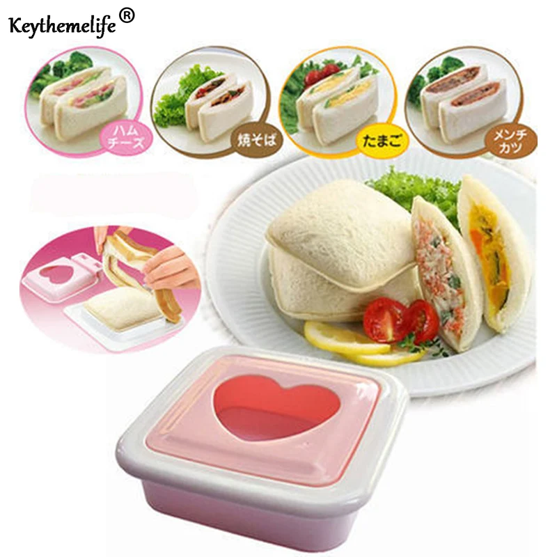 

Sandwich Mold DIY Tool Love Heart Shape Bread Toast Maker Mould Cutter Love Breakfast Kitchen Bakeware