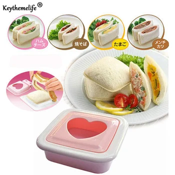 

Sandwich Mold DIY Tool Love Heart Shape Bread Toast Maker Mould Cutter Love Breakfast Kitchen Bakeware