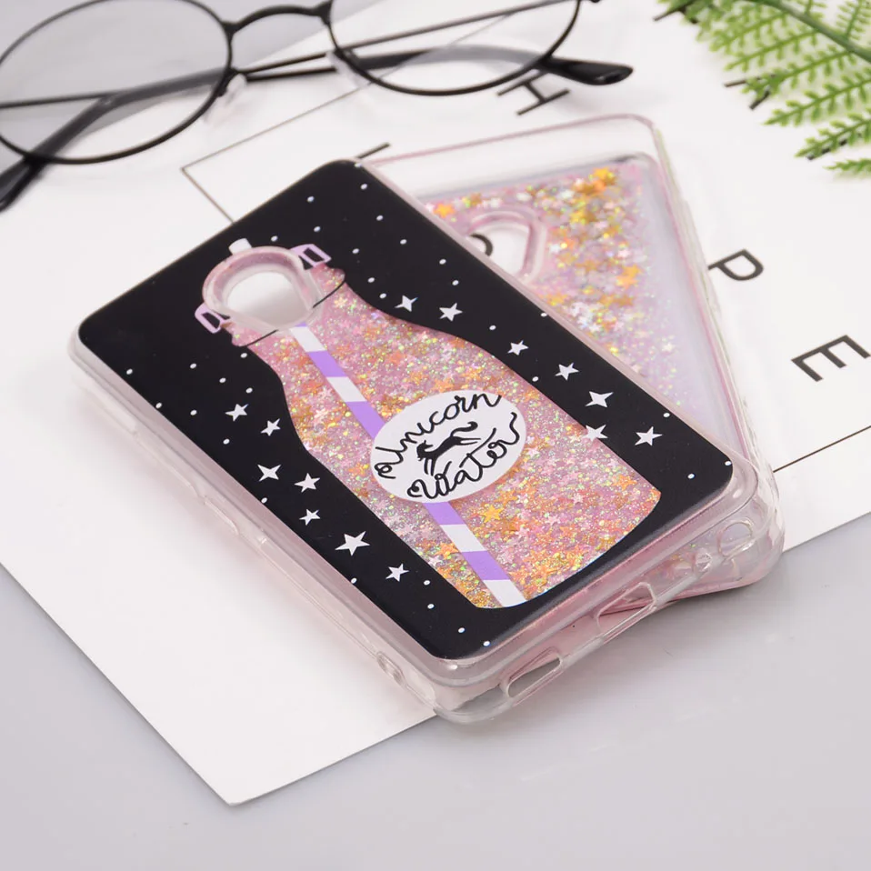 Reaoom for Meizu M5 Case Glitter Dynamic Liquid Star Quicksand Colorful Cute Bottle Unicorn Clear Cover Capa for Meilan 5        (5)