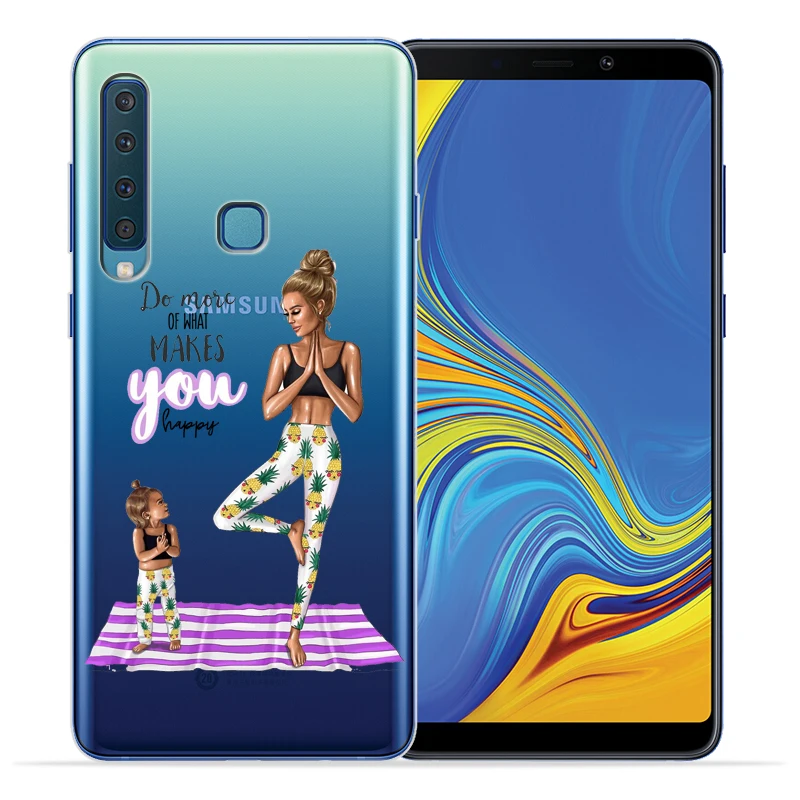 Модный чехол для телефона с изображением суперпапы, мамы и дочки, чехол Etui для samsung Galaxy A50 A20 A30 A40 A10 A70 M10 M20 - Цвет: 04