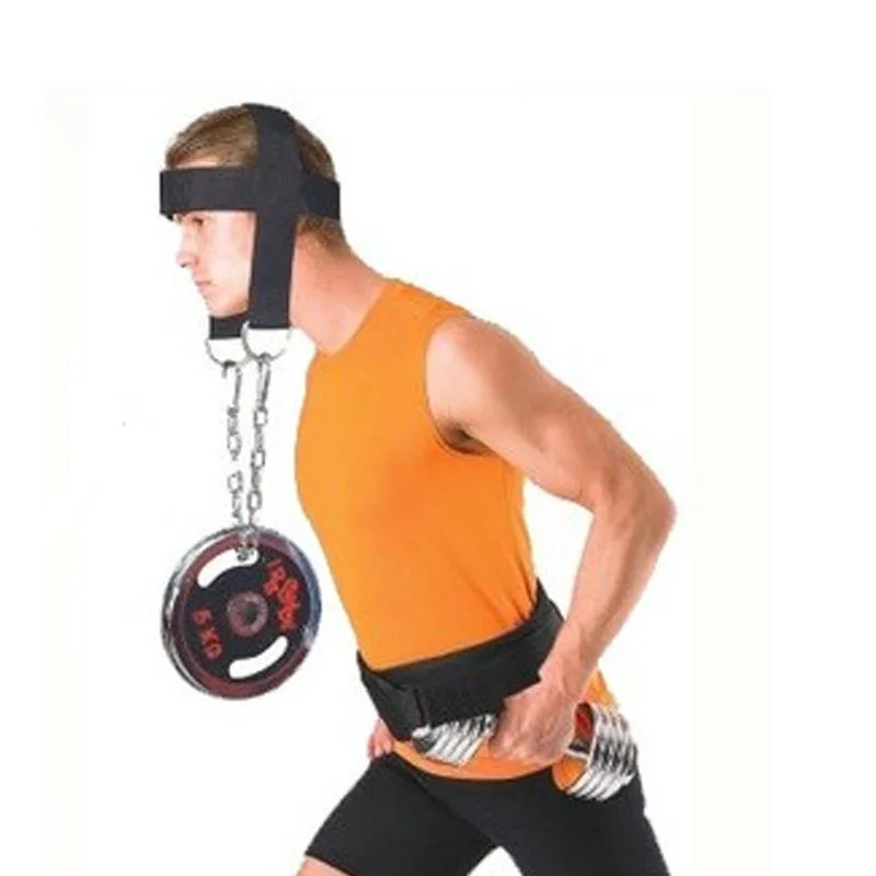 Fully Adjustable Nylon Strap Head Harness Belt Neck Weight Lifting
