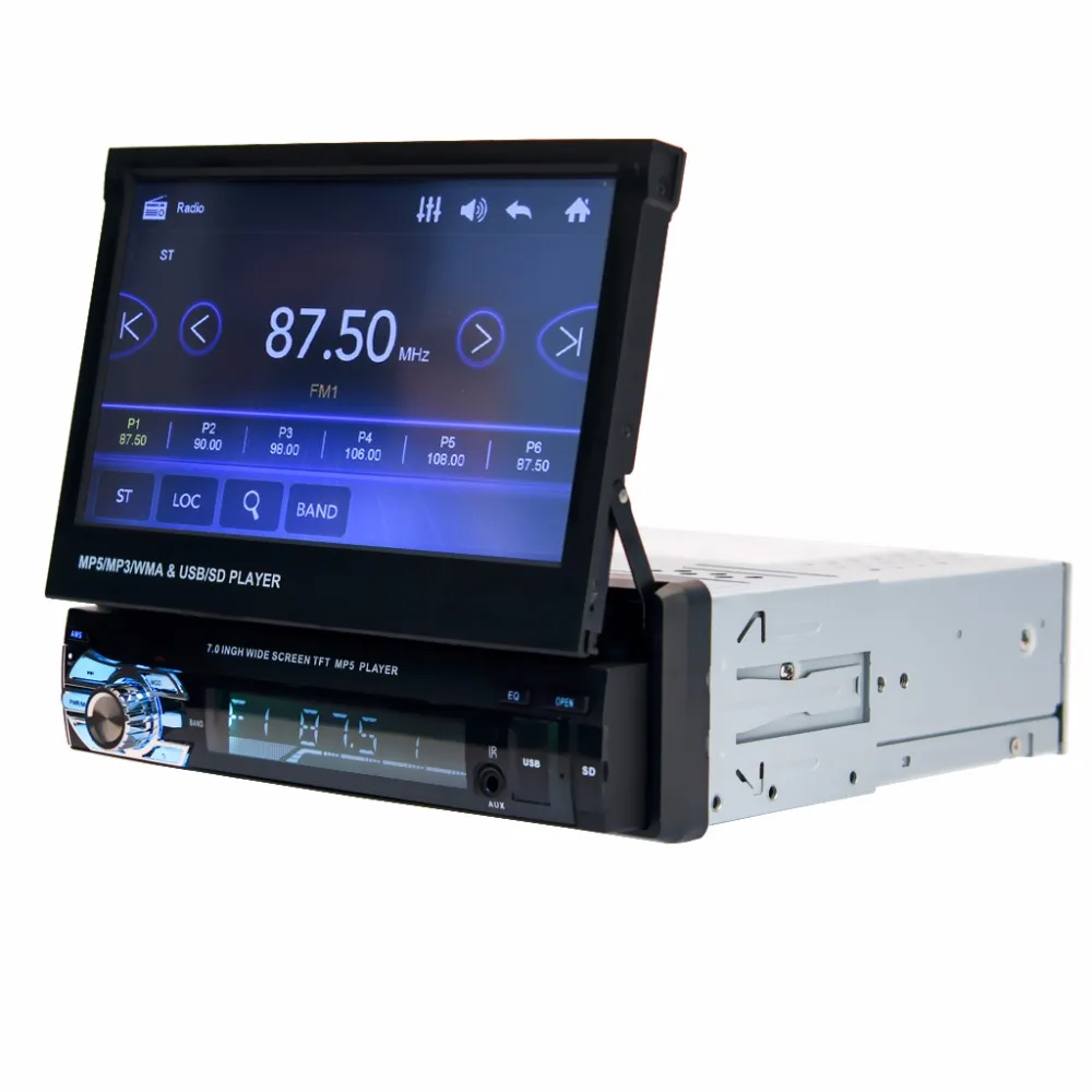 Fonwoon 7 &quotсенсорный экран автомобильное радио с выдвижным экраном Авторадио GPS