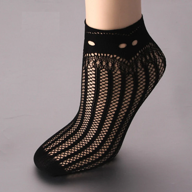 Новые женские носки черные кружевные пикантные носки сетчатые нейлоновые носки сшитые невидимые женские носки