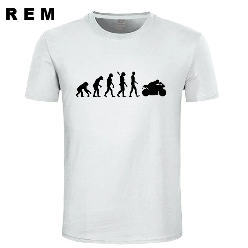 Мужские футболки для мотоцикла APE TO EVOLUTION, футболка, летняя Хлопковая мужская модная футболка с коротким рукавом и круглым вырезом - Цвет: 6