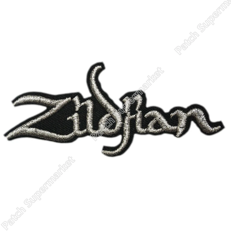 3." zildjian тарелки логотип Music Band железа на патч Heavy Metal футболка ПЕРЕДАЧА МОТИВ Аппликация в стиле панк-рок знак