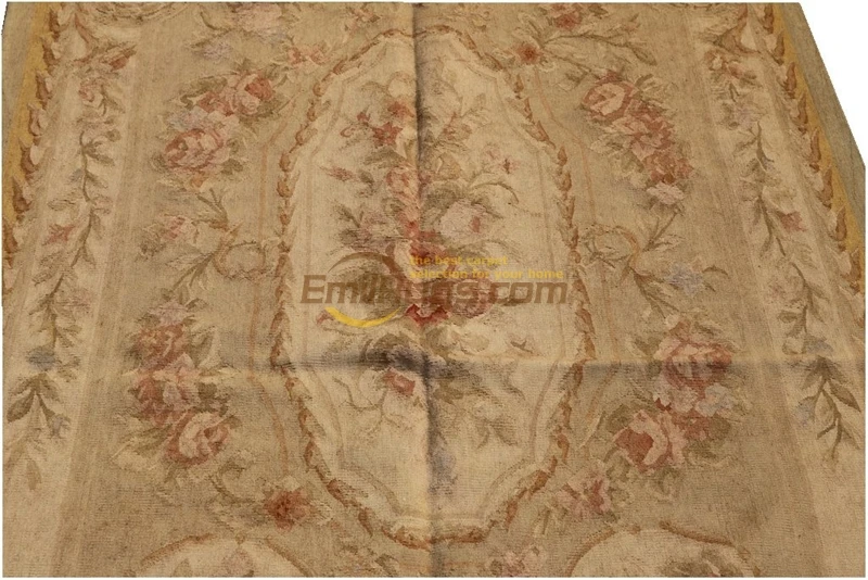Антикварный Aubusson Французский ручной шерстяной ковер ручной вязки ковры Античный Декор прямоугольный ковер китайские шерстяные ковры