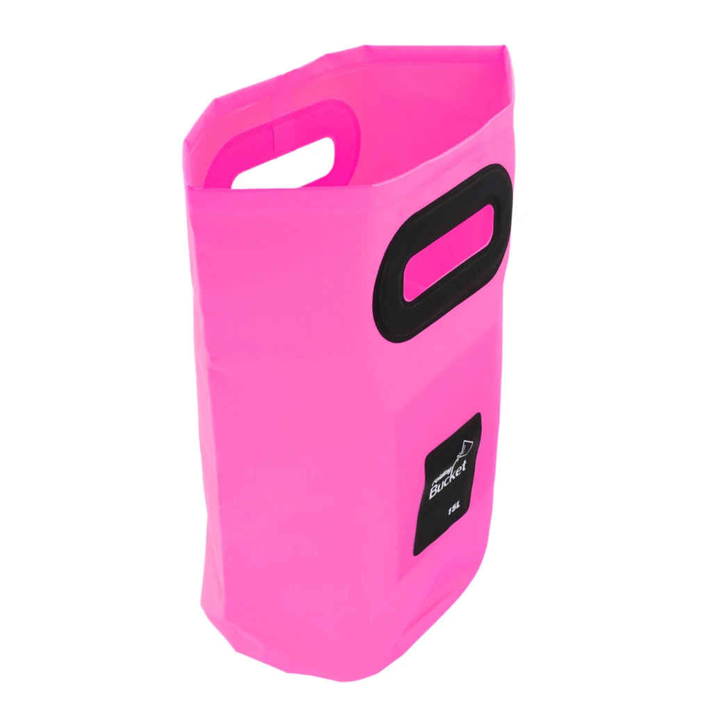 Foldable Camping Bucket Trash Can Living Room Garbage Bin Washing Laundry Picnic Lunch Bags For Women Kids 
