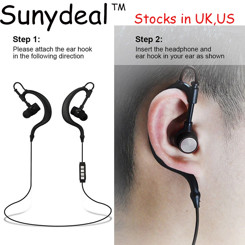 

Sports Bluetooth 4.1 Wireless Stereo Earbuds In-Ear Headset Sweatproof Earbud Earphone Wireless Handsfree Earpiece