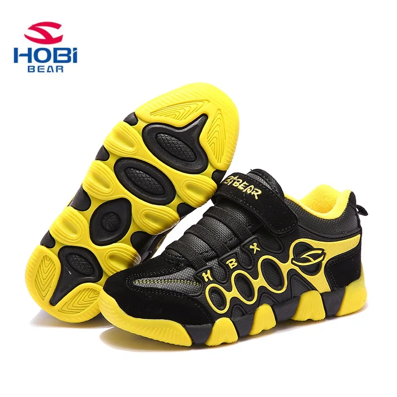 Hobibear обувь для детей для девочек спортивные кроссовки дышащий анти-тапочки обувь верхней полосы детские кроссовки для мальчика A603