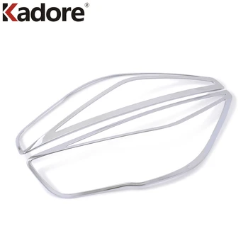 

For Ford Escape Kuga 2017 2018 2019Car Accessories ABS Chrome Front Headlight Decoration Cover Trim Headlight Protector Sticke