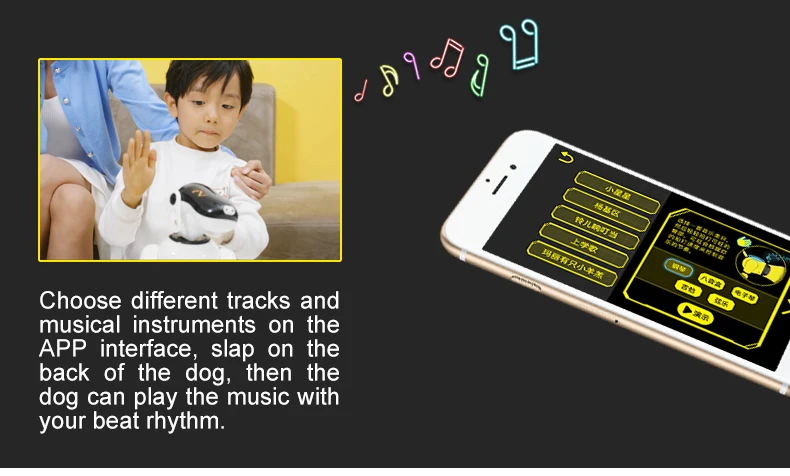 Presente de Aniversário Helicmax Robô Inteligente Eletrônico Pet Aplicativo Móvel Manipulação Bluetooth Conectar Multi-função ai Cão 14 Animais e robôs por radiocontrole