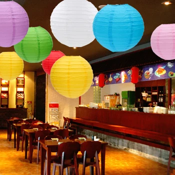 

Traditional Chinese Round Paper Lanterns 20" 50cm For Wedding Birthday Party Decorations Supply Lamp Paper Ball