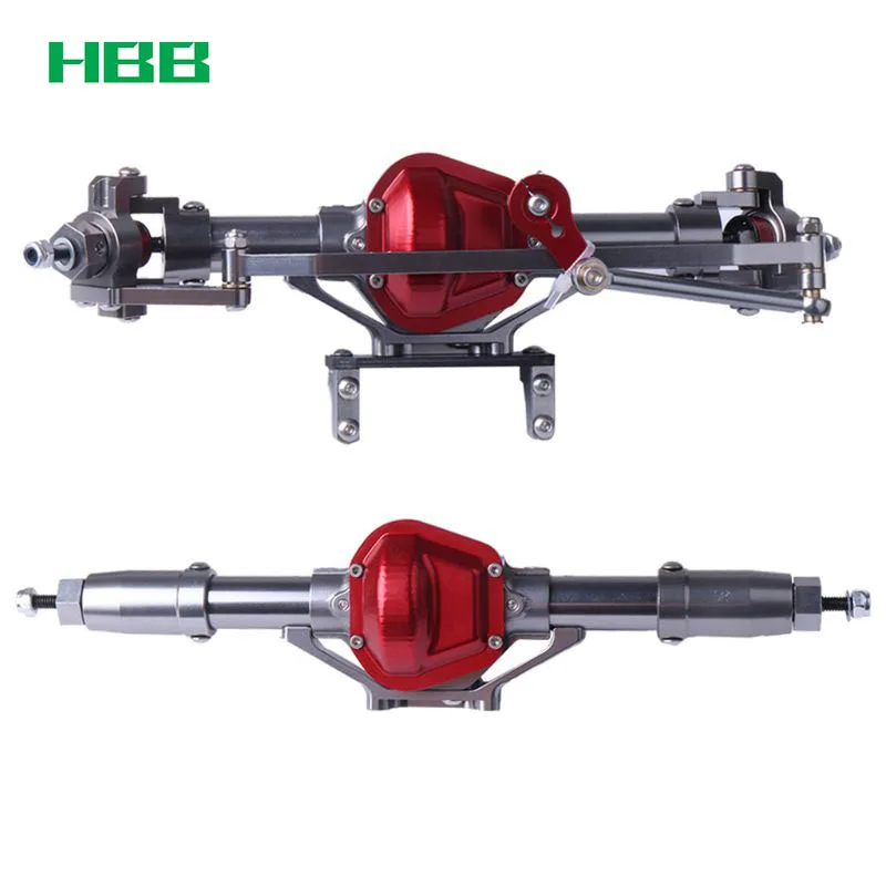 

RC Car Metal Front Rear Axle With 25T Servo Arm CNC Machined For 1:10 Crawler AXIAL SCX10 D90 RC4WD
