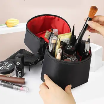 

BEAU-Zipper Man Women Makeup Bag Nylon Cosmetic Bag Beauty Case Make Up Organizer Toiletry Bag Kits Storage Travel Wash Pouch