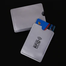 10 шт./пакет Анти Rfid Бумажник Блокировка считыватель Блокировка банк держатель для карт Id банковская карта чехол Защита металлическая Кредитная Держатель для карт 6*9,3 см