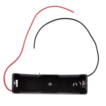 

Centechia 18650 Battery Storage Box Electronic DIY Plastic Battery Holder 3.7V Clip Case With Wire Lead Battery Storage