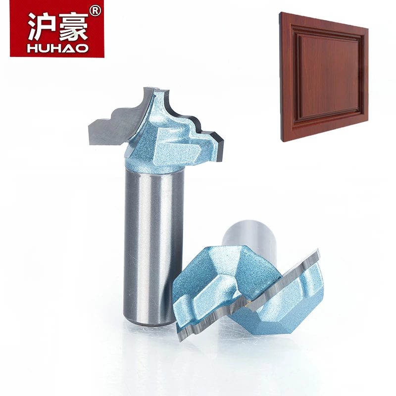 HUHAO 1/2" Shank 2 Flutes Endmill Router Bits for Wood Tungsten Steel