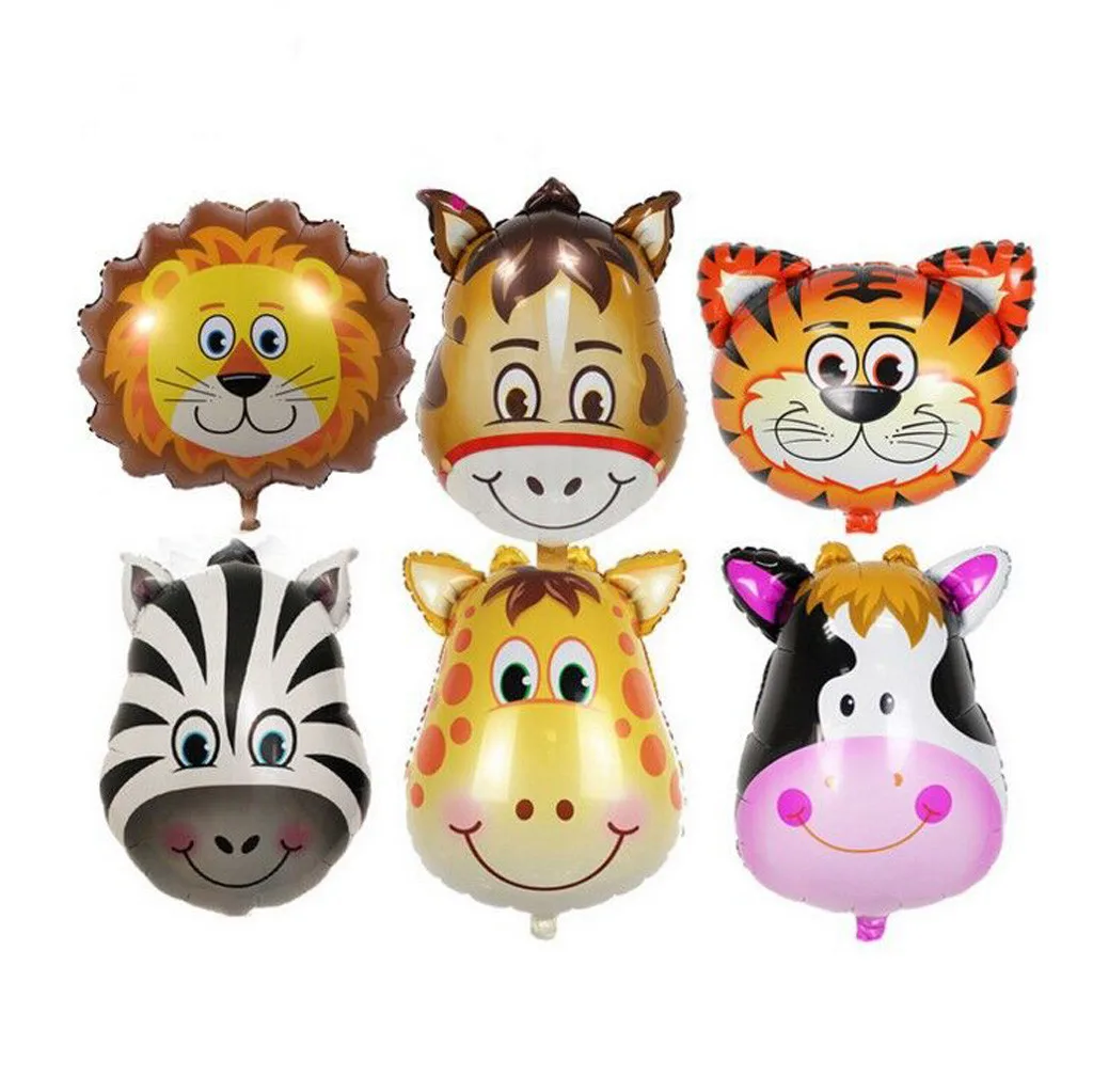 

6 Piece Set Foil Balloons Animals For Kids Birthday And Party Decoration 6.1