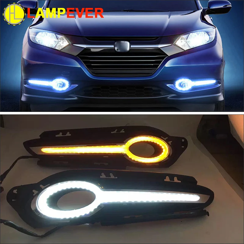 Lampever 2PCS car LED DRL Daytime Running Lights fog lamp Turn Signal