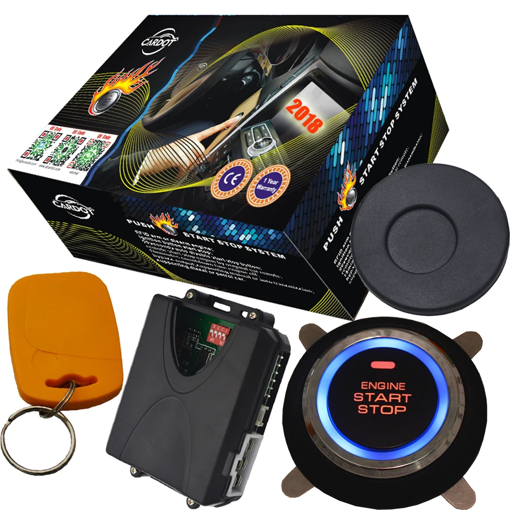 

remote car push engine button start stop system auto checking central lock or unlock actuator wire for remote starter purpose