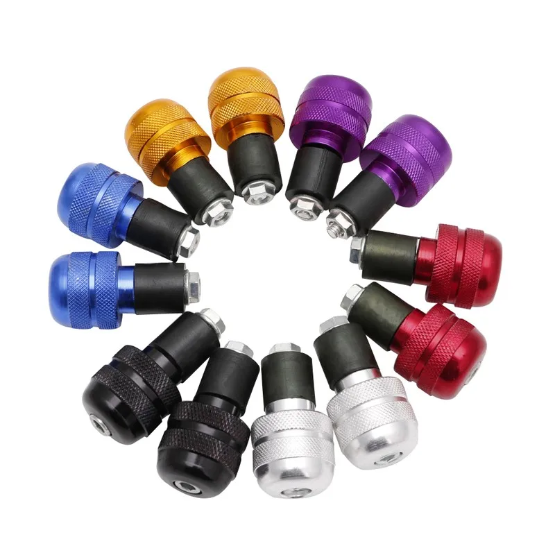 

Hot New 1 Pair 7/8" Motorcycle Anti Vibration Handle Bar End Plug Grip Ends Caps 22mm 6 Colors
