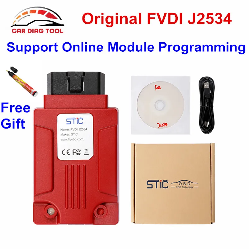 Первоначально FVDI J2534 OBD2 инструмент диагностики Поддержка интернет модуль