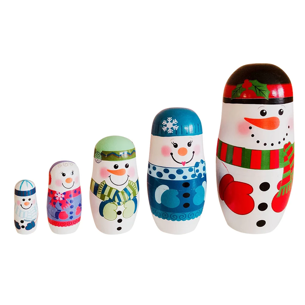 snowman russian dolls