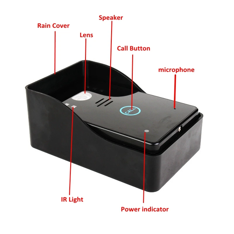 7 TFT 1200TVL Door Monitor Video Intercom 5