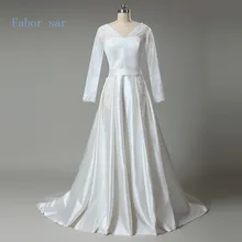 Vintage Lace Long Sleeve Wedding Dresses Ball Gowns Stain Back Zipper Bridal Gown Dress Vestidos De