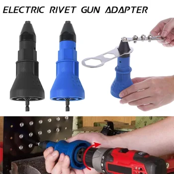

1PCS Electric Rivet Nut Gun Riveting Tool Cordless Riveter Drill Adaptor Insert Nut Tool Riveting Drill Adapter