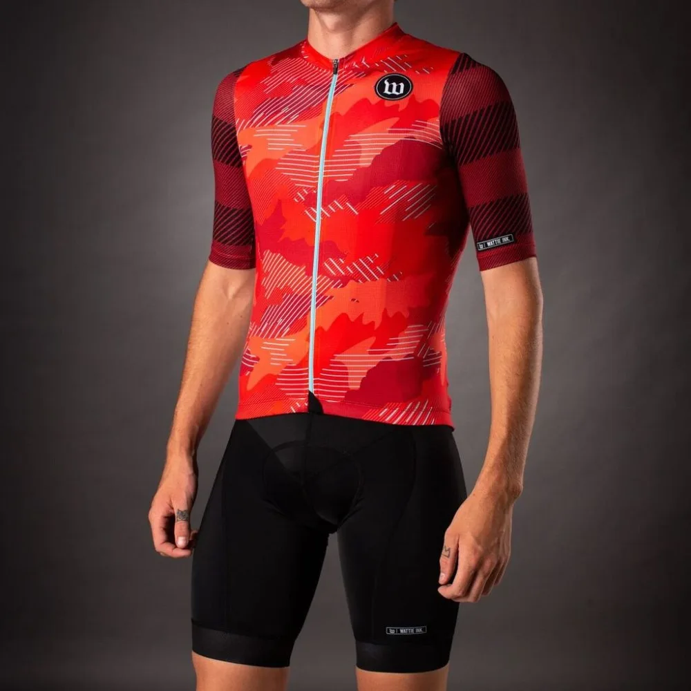 Wattie ink мужские Майо ropa ciclismo летние велосипедные майки, набор, уличная спортивная одежда, одежда для велоспорта, дышащая одежда для MTB