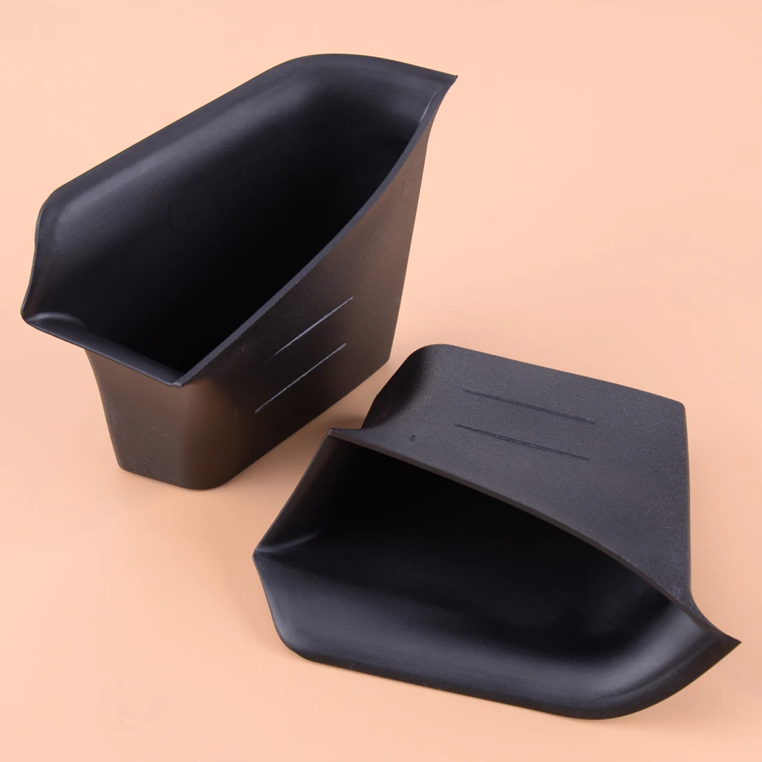 

Black Car Front Door Armrest Box Cover ABS Storage Container Holder Pallet Kit Accessory Fit For BMW 5 Series G30 530I 2017 2018