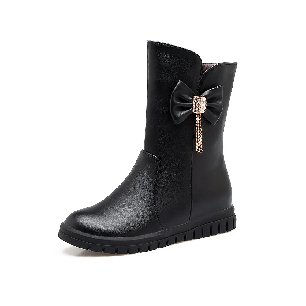 College in wind and snow boots in the winter of bow 31-43 yards tube female boots in 181114