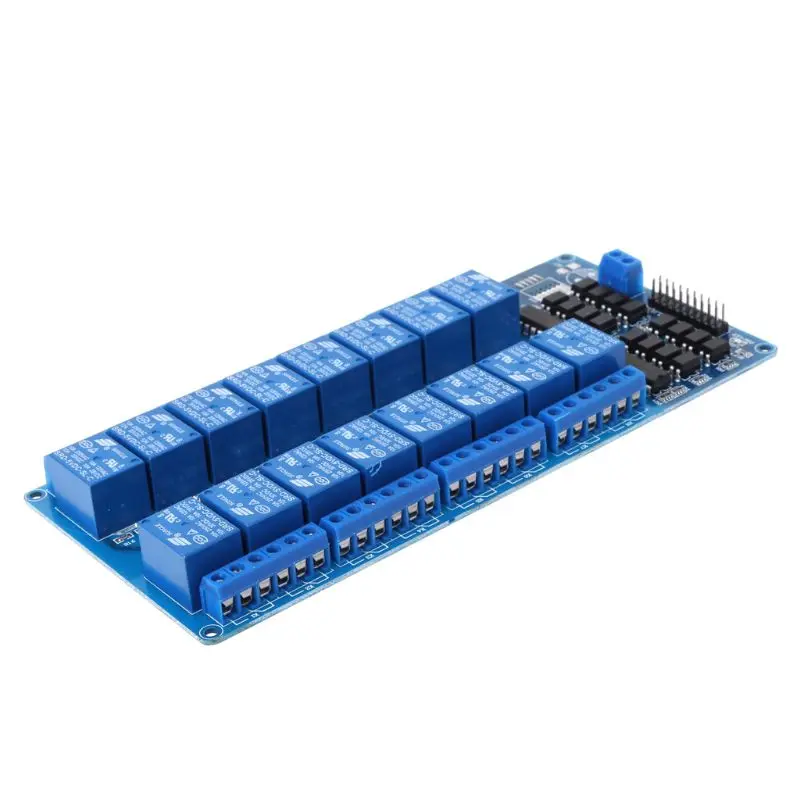 OOTDTY 16 канальный 5 в Релейный Щит модуль для Arduino UNO 2560 128 ARM PIC AVR STM32 электронный релейный ремень оптрон изоляция