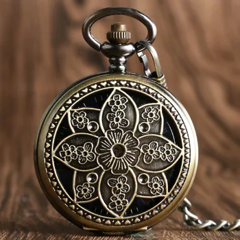 

Classic Pocket Watch Lotus Flower Copper Pocket Watch Skeleton Mechanical Hand Winding Pocket Watch Gift For Women Men