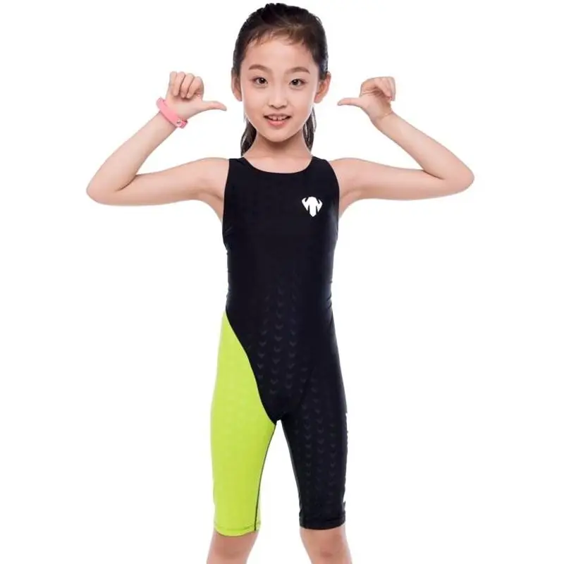 

2018 Girl Child Plus Size Shark Skin Bodysuit Bather Competition One Piece Women Swimwear Female Swimsuit Surf Bathing Swim Suit