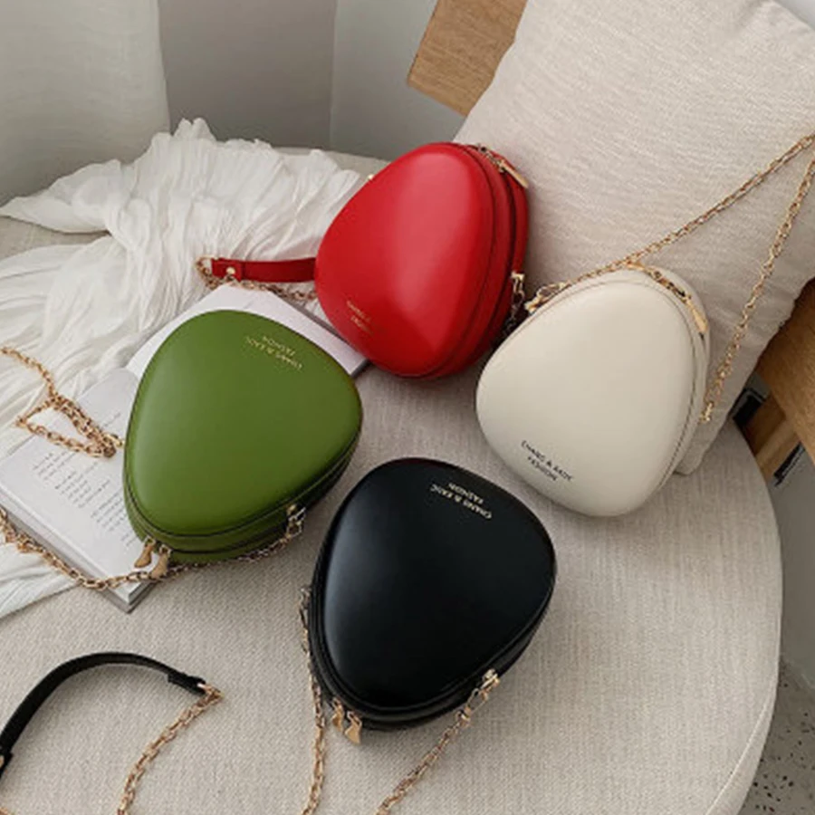عارضة سلاسل البيضاوي Crossbody حقيبة المرأة حقيبة بسيطة بو بلون حقائب كتف مصمم حقيبة ساع السيدات بولسا الأنثوية