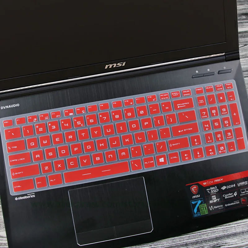 Защитная пленка для клавиатуры ноутбука MSI GT75 GE75 GS75 GE73VR GF75 GL73 GP73 WE73 GS73VR GT73VR GL72M GF72VR