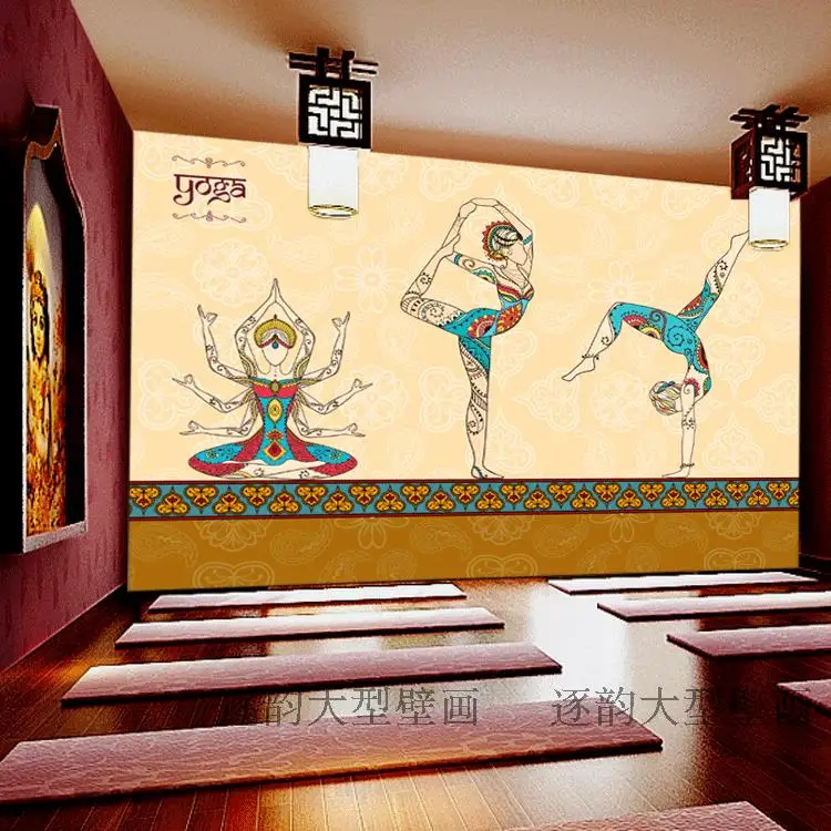 El Envio Libre De Yoga Personalizado Wallpaper Salon Dormitorio