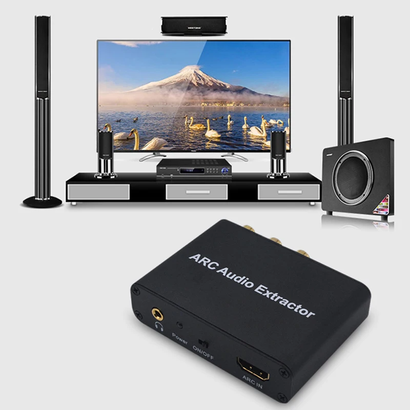 Аудио экстрактор kebidu HDMI ARC аудио адаптер для усилителя звуковая панель динамик HDTV