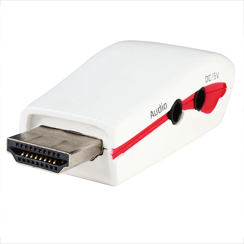 Hot New 1pc HDMI to VGA with font b Audio b font Cable HDMI to VGA