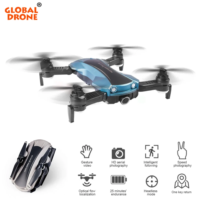 

Global Drone With Camera HD Drones Wide Angle Foldable Dron RC Helicopter Long Time Flying Optical Flow Quadrocopter