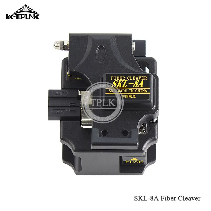 

Free shipping SKL-8A black high precision fiber cleaver FTTH Project Single mode Fibre Optic cable cutter knife
